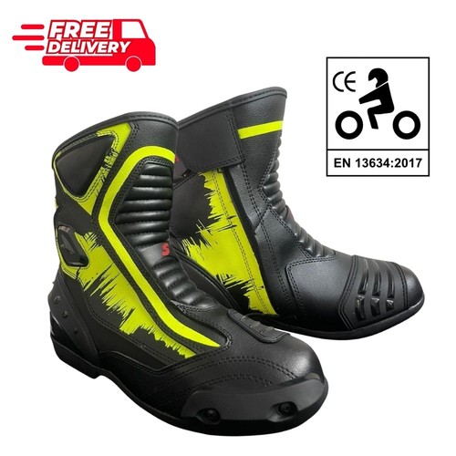 Mens hiviz black leather - /,